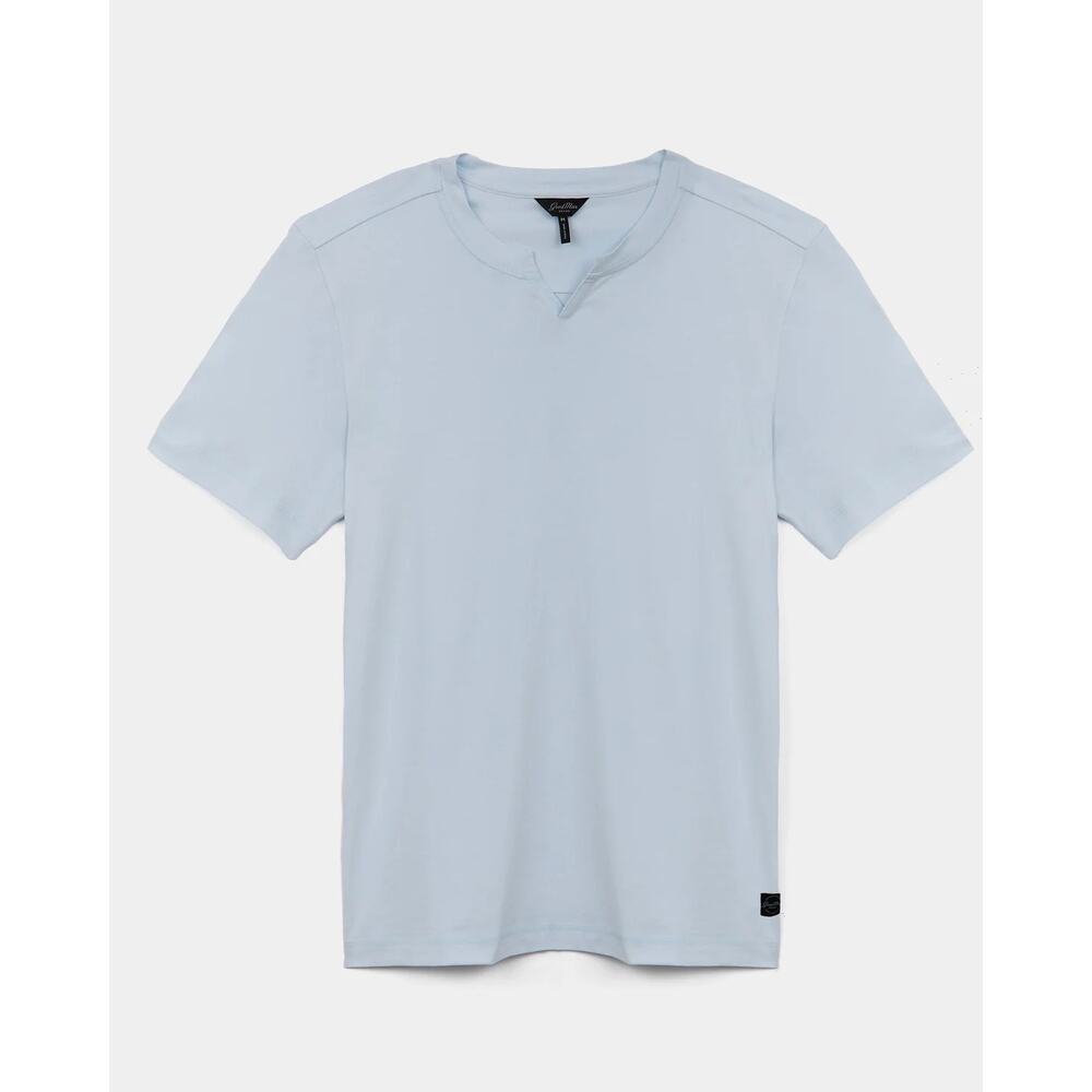 GoodMan Brand Victory V-Notch Tee S Illusion Blue T-Shirt Organic Cotton
